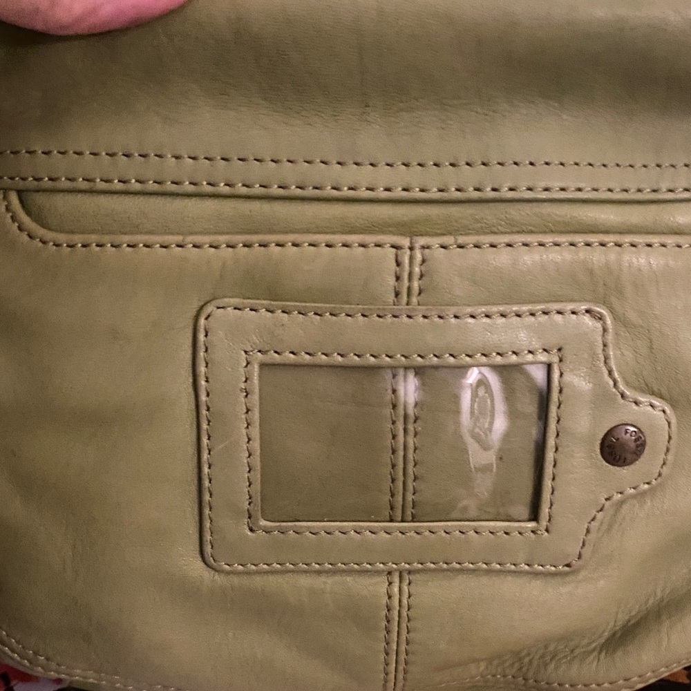 Fossil Green Leather Women's Bag - Picture 15 of 16